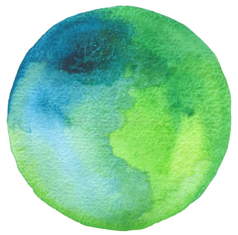 Ð¡ircle watercolor painted background.